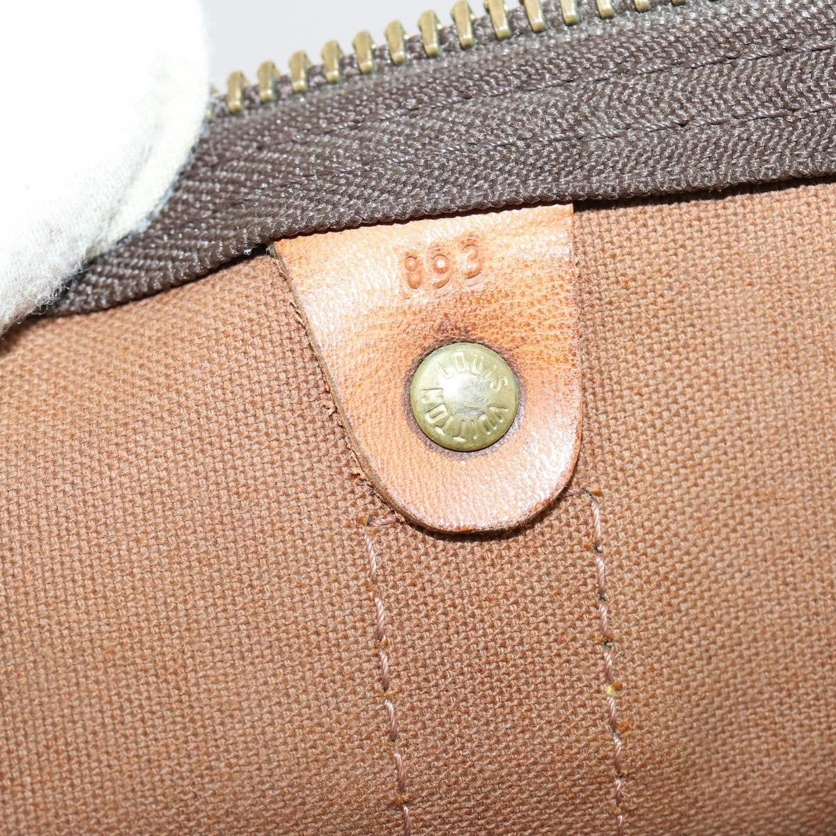 Louis Vuitton Keepall Bag Monogram Canvas Brown Canvas Travel Bag