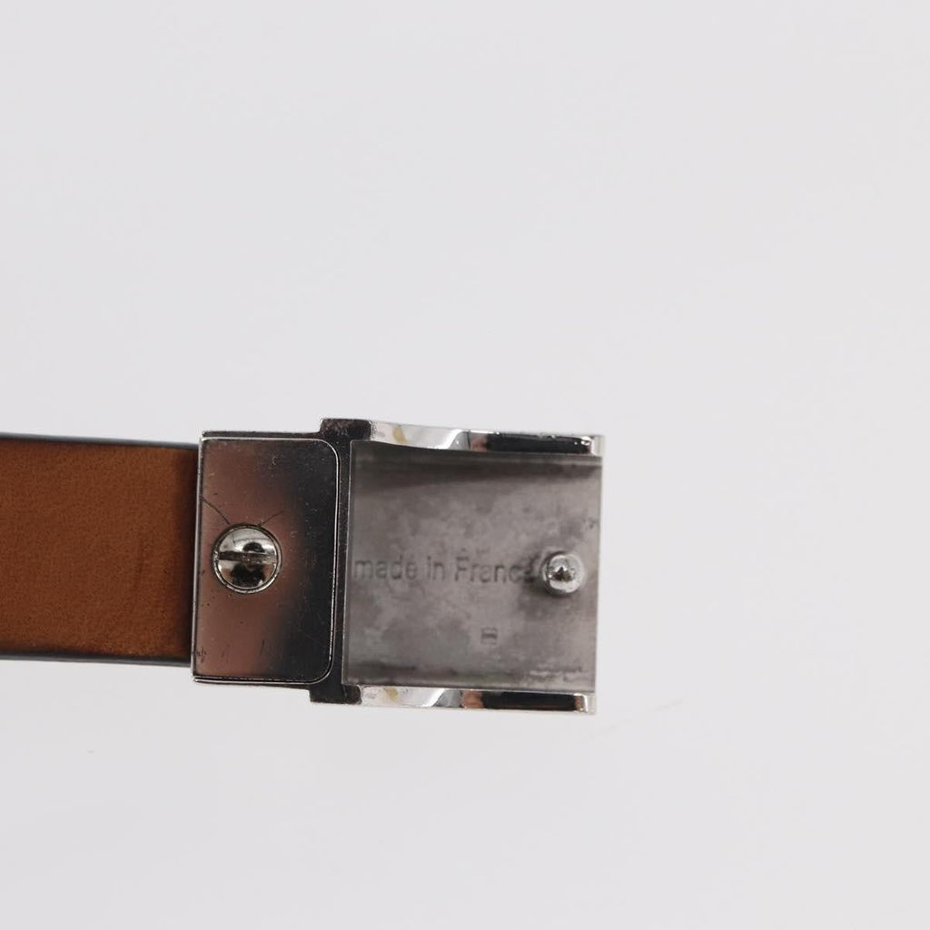Louis Vuitton Carre Belt Leather Black Leather Belts Accessory