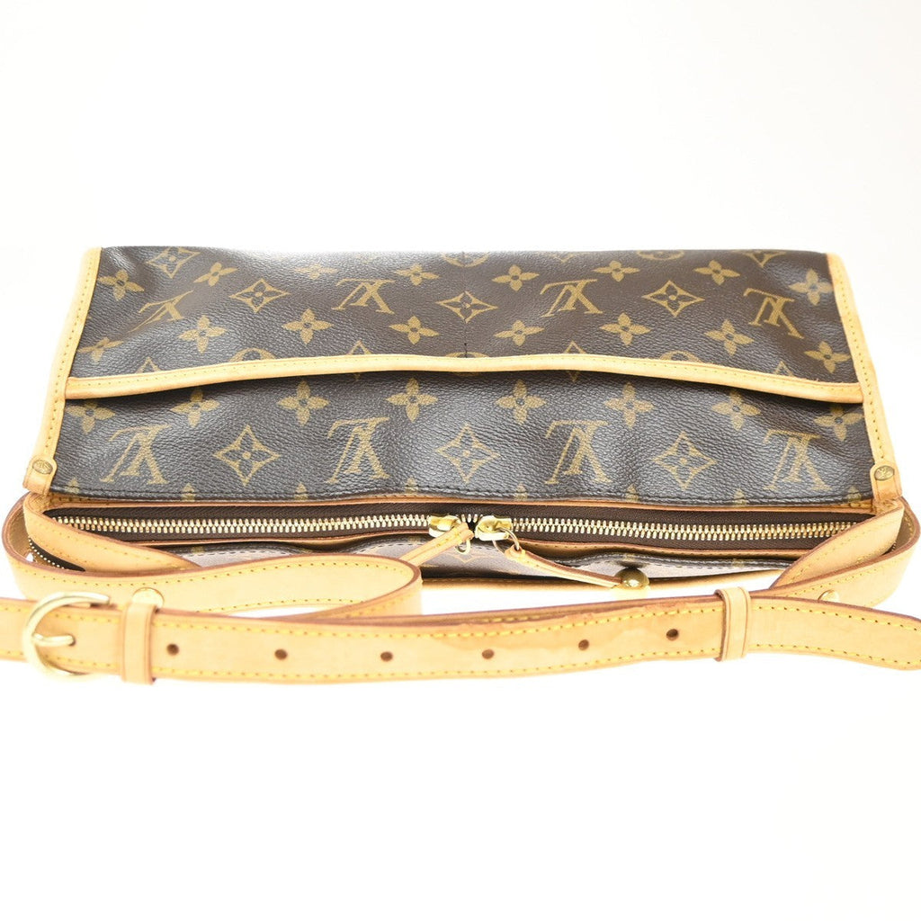 Louis Vuitton Popincourt Shoulder Bag Monogram Canvas Brown Canvas Shoulder Bag