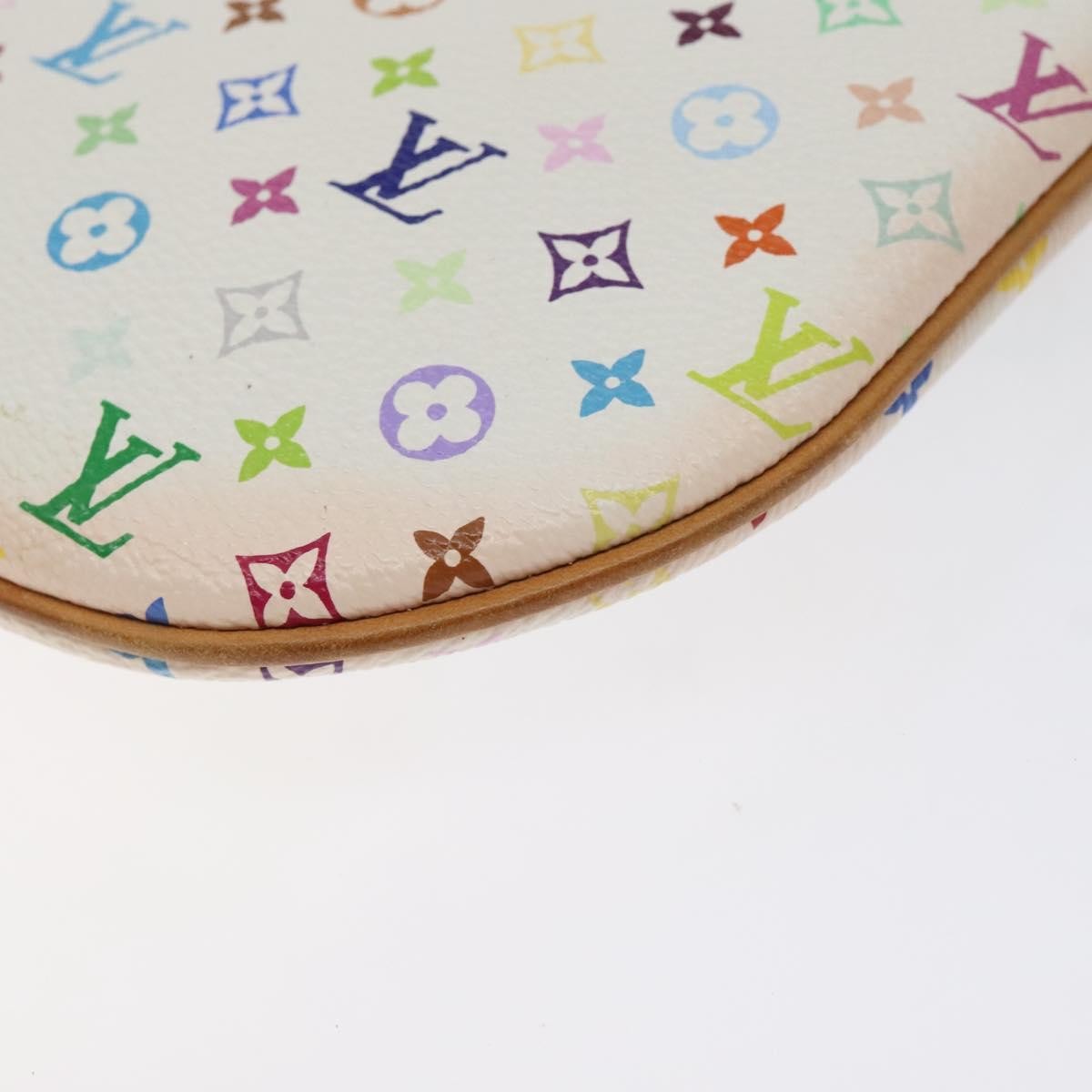 Louis Vuitton Pochette Gm Monogram Multicolor White Canvas Clutche & Pouche Bag
