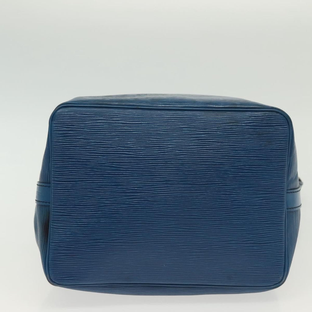 Louis Vuitton Petit Noe Handbag Epi Leather Blue Leather Bag