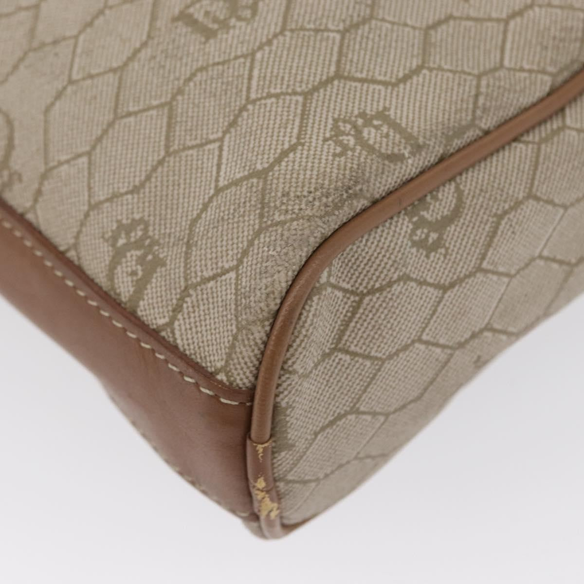 Christian Dior Vintage Honeycomb Clutch Canvas Beige Canvas Clutche & Pouche Bag (Pre-Owned)