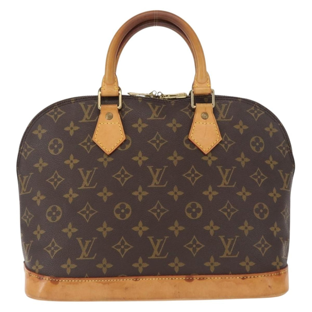 Louis Vuitton Alma Handbag Monogram Canvas Brown Canvas Handbag