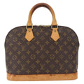 Louis Vuitton Alma Handbag Monogram Canvas Brown Canvas Handbag