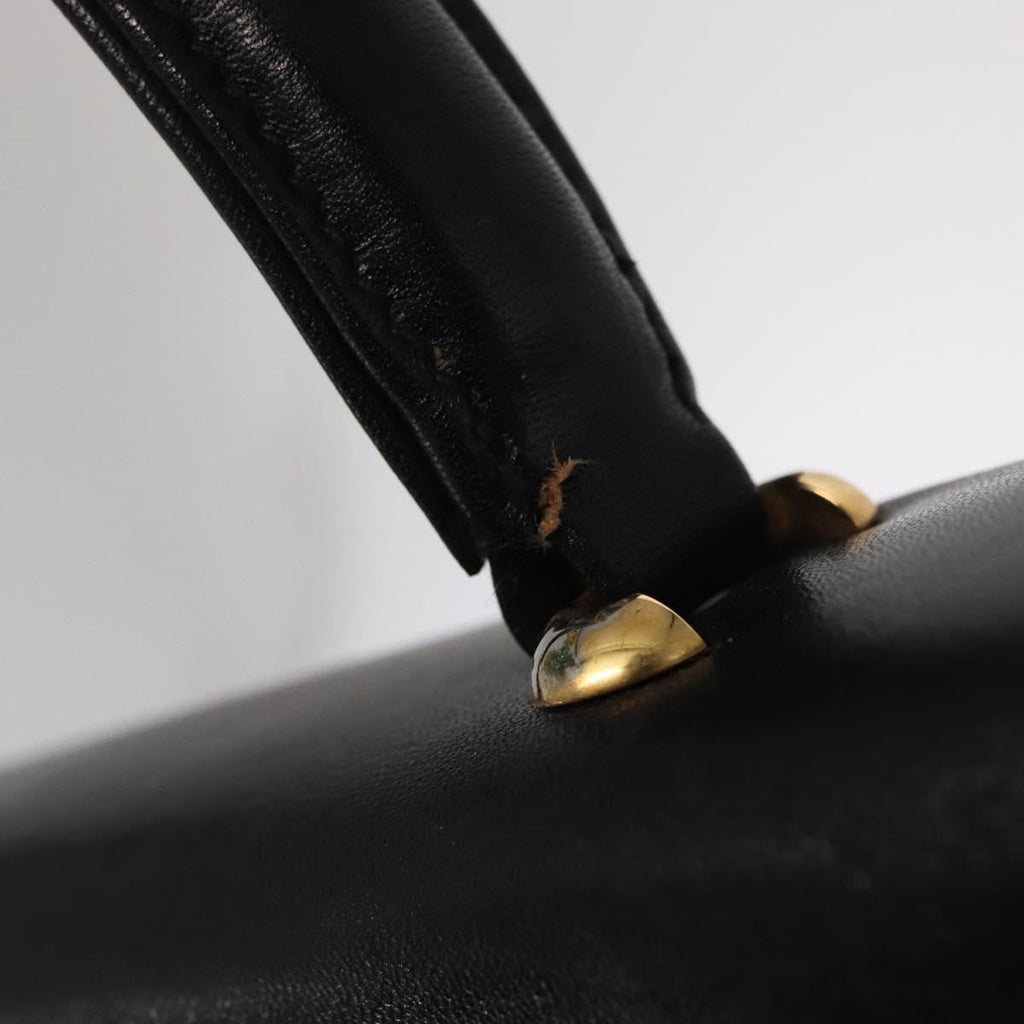 Celine Handbag Leather Black Leather Handbag