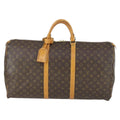Louis Vuitton Keepall Bag Monogram Canvas Brown Canvas Travel Bag