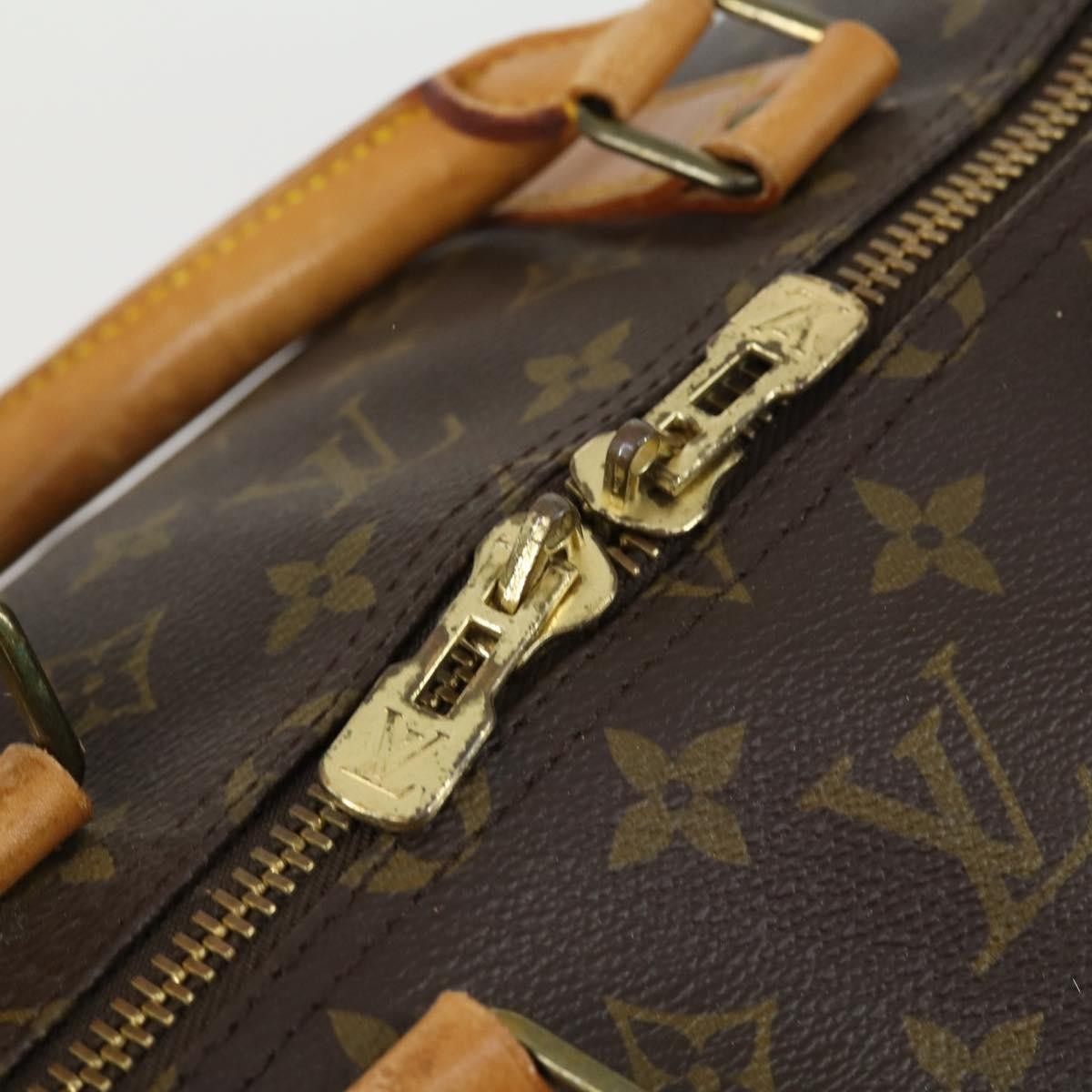 Louis Vuitton Keepall Bag Monogram Canvas Brown Canvas Travel Bag