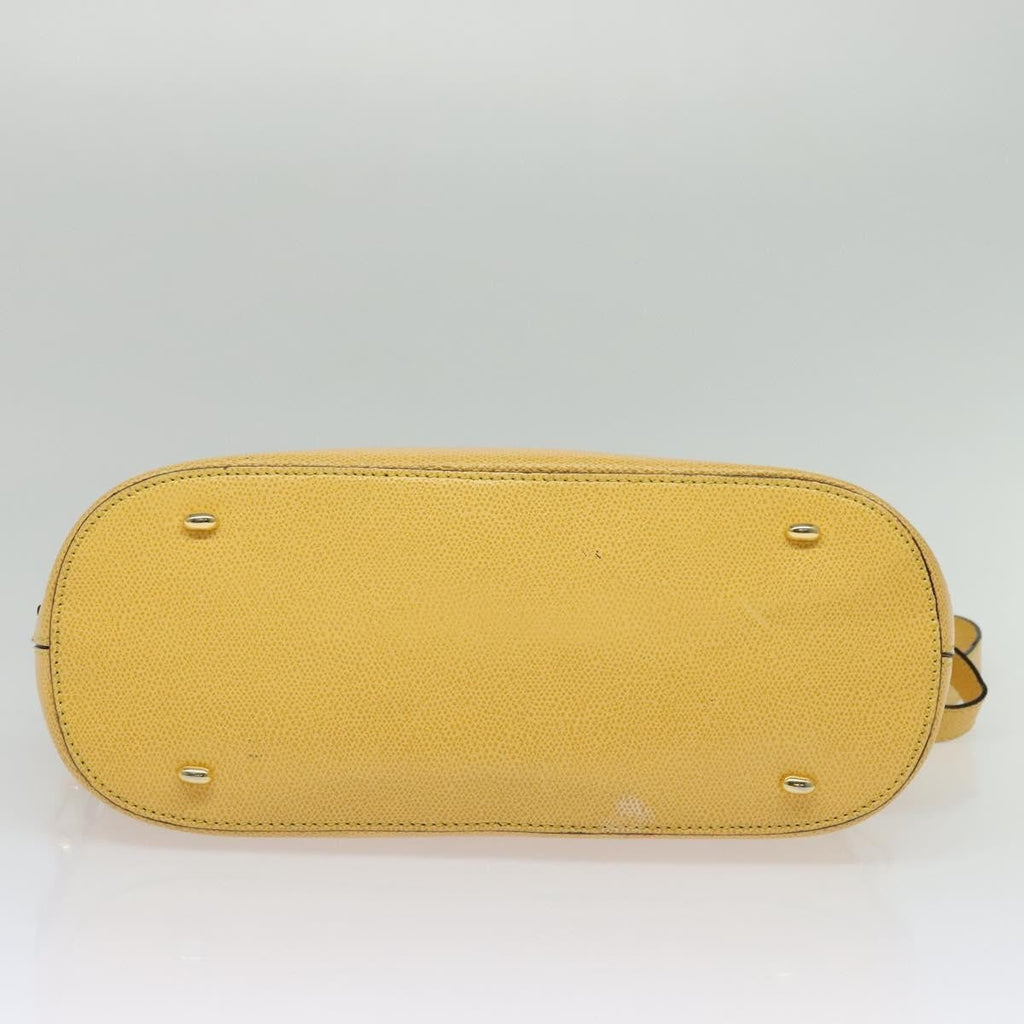 Celine Handbag Leather Yellow Leather Handbag