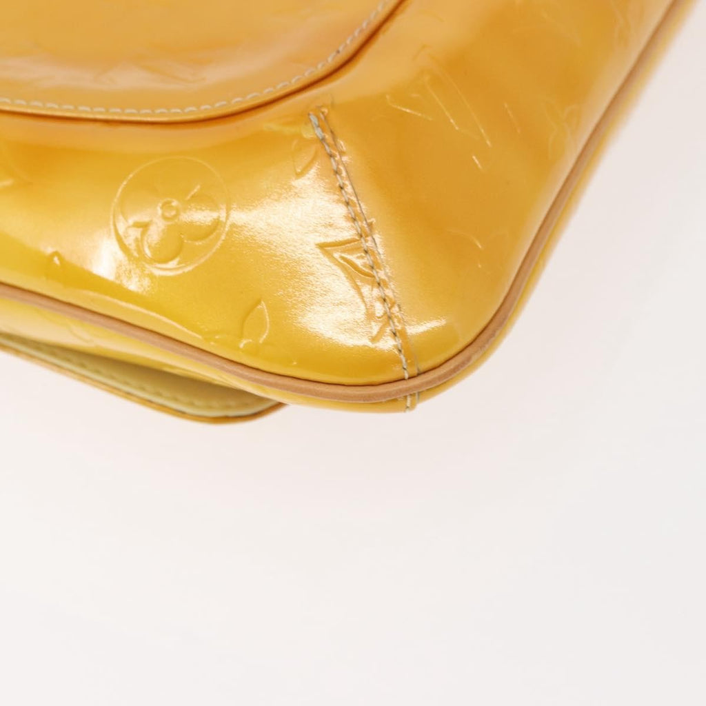Louis Vuitton Thompson Street Handbag Monogram Vernis Yellow Patent_Leather Shoulder Bag