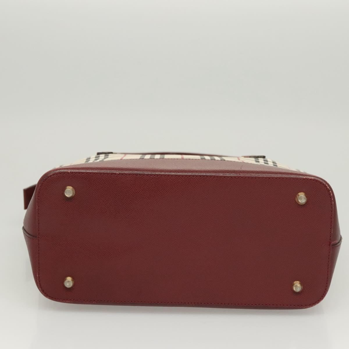 Burberry Nova Check Handbag Nova Check Canvas And Leather Beige Canvas Handbag