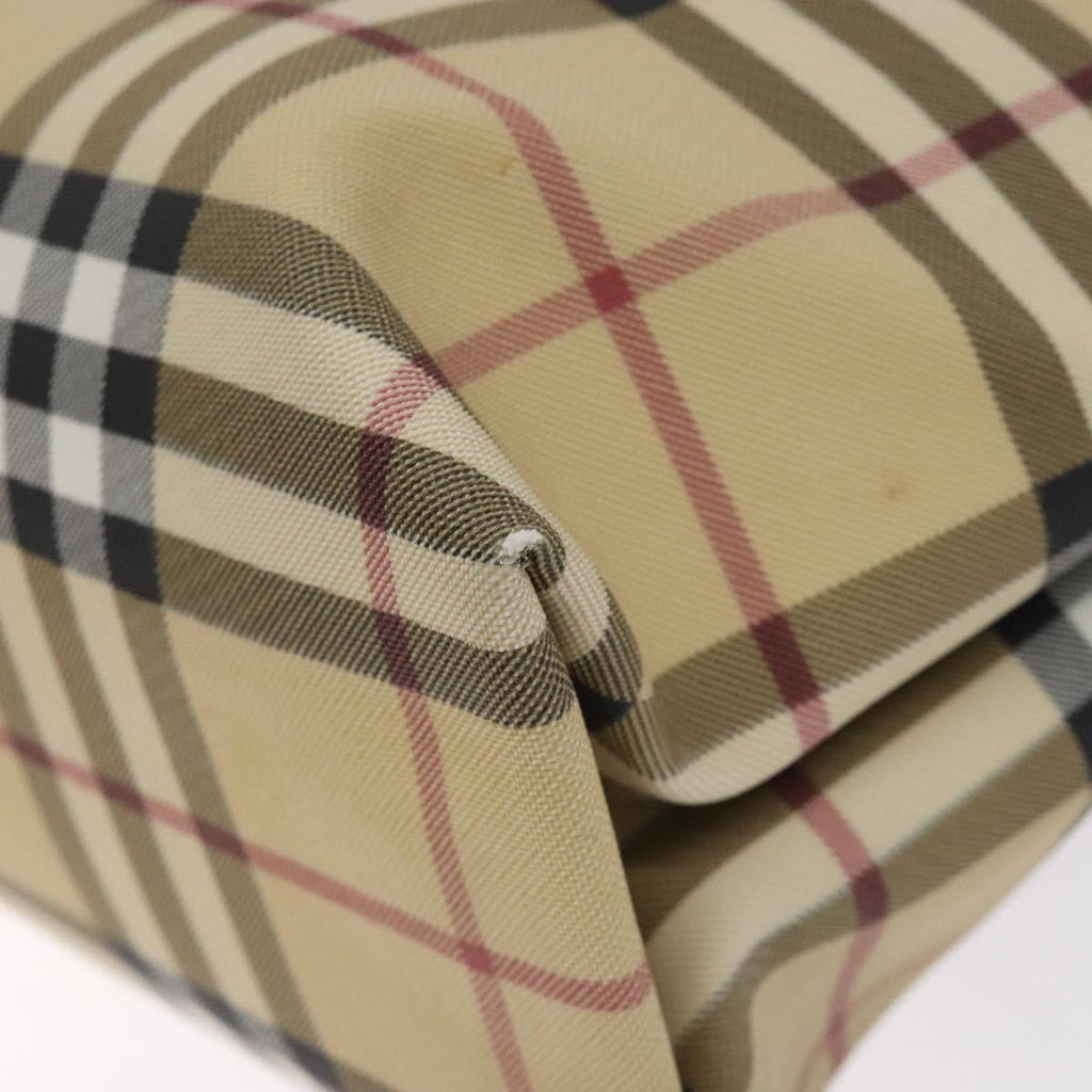 Burberry Nova Check Tote Canvas Check Pattern Beige Canvas Tote Bag