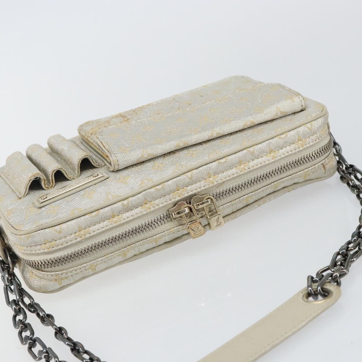 Louis Vuitton Mckenna Shoulder Bag Mini Lin Gold Canvas Bag