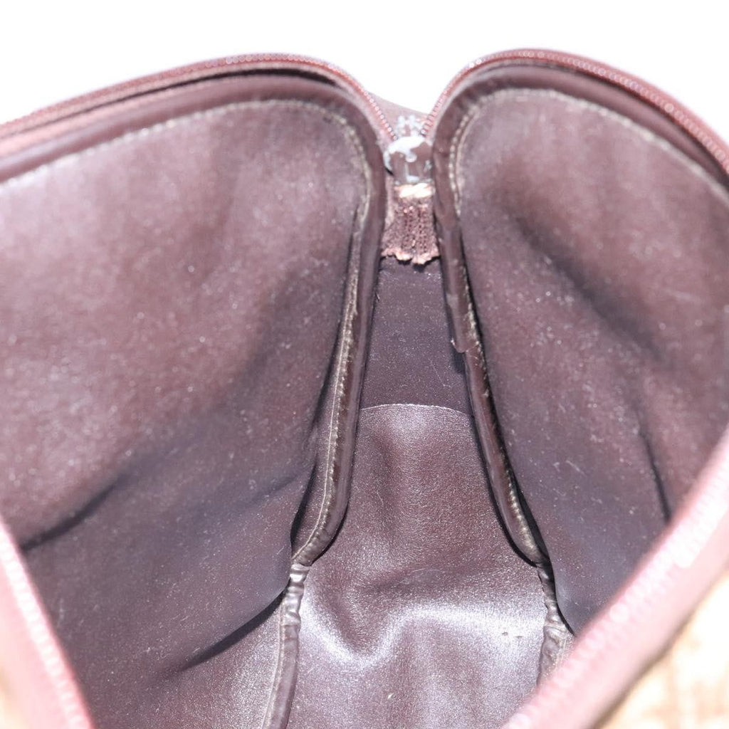 Christian Dior Vintage Trotter Shoulder Bag Canvas Brown Canvas Bag (Pre-Owned)