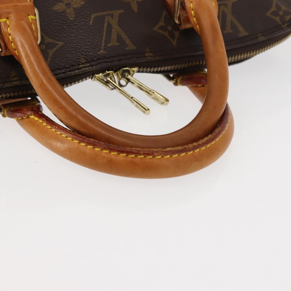 Louis Vuitton Vintage Alma Handbag Monogram Canvas Brown Canvas Handbag