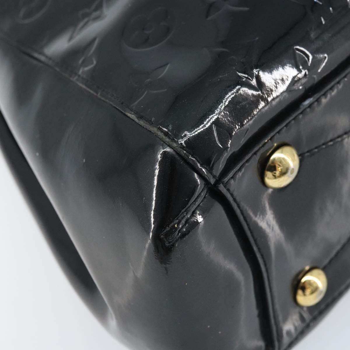 Louis Vuitton Montaigne Handbag Monogram Vernis Black Patent_Leather Handbag