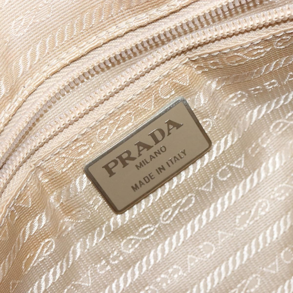 Prada Re-Edition 1995 Handbag Patent Leather Beige Patent_Leather Handbag