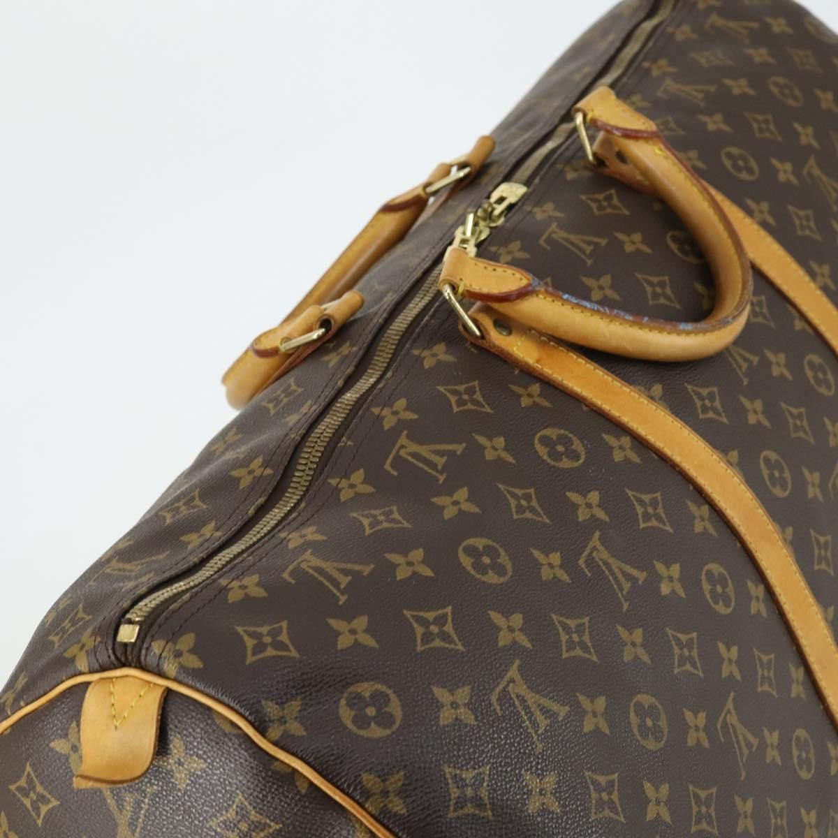 Louis Vuitton Keepall Bag Monogram Canvas Brown Canvas Travel Bag