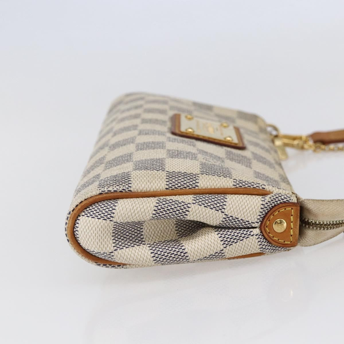 Louis Vuitton Eva Handbag Damier White Canvas Bag