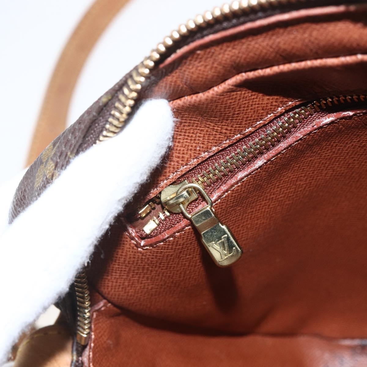 Louis Vuitton Jeune Fille Handbag Monogram Canvas Brown Canvas Shoulder Bag