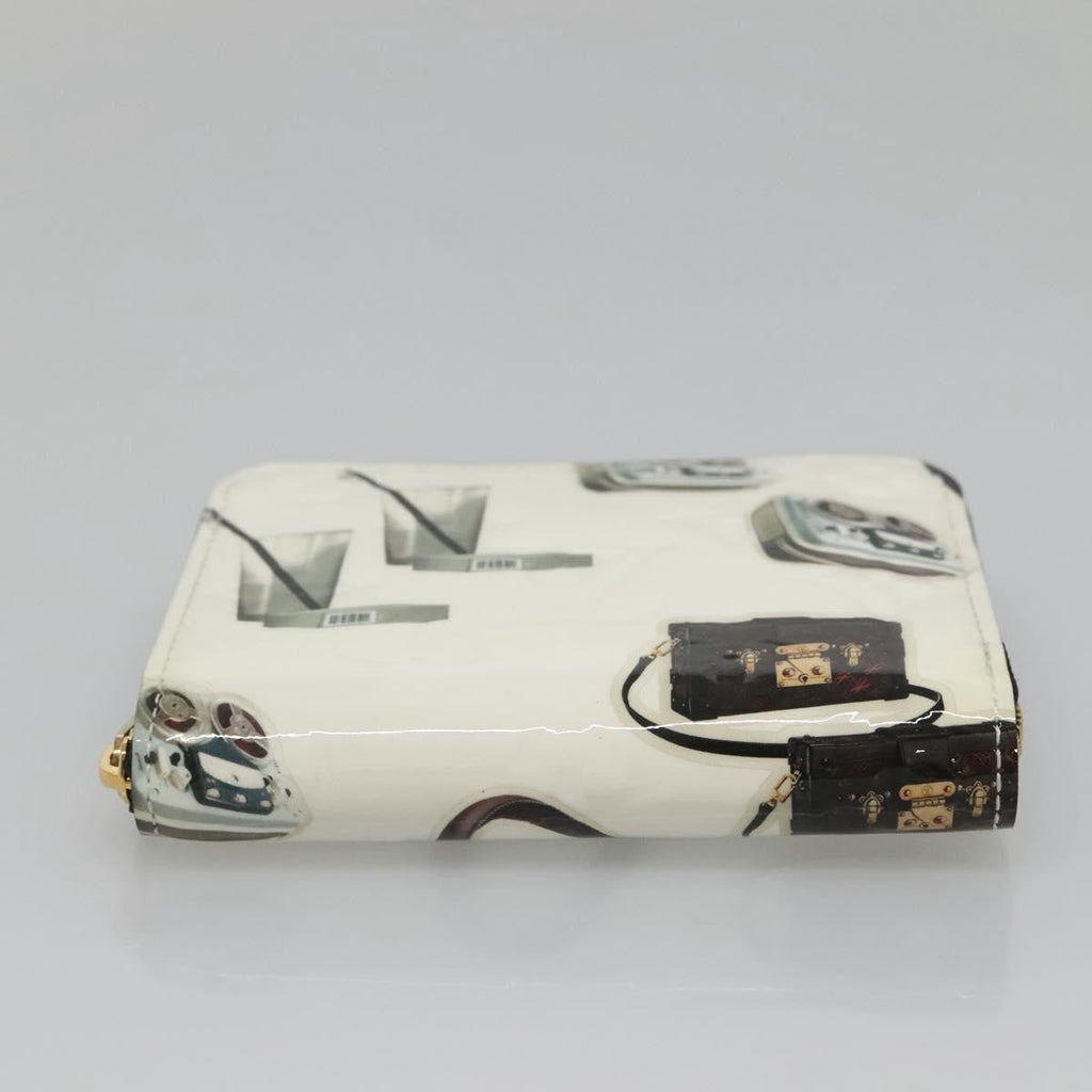 Louis Vuitton Nicolas Ghesquière Zippy Wallet Patent Monogram White Patent_Leather Wallets Accessory