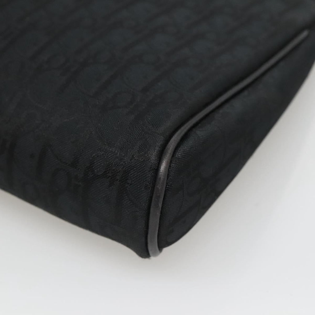 Christian Dior Trotter Pouch Diorissimo Canvas Black Canvas Clutche & Pouche Bag (Pre-Owned)