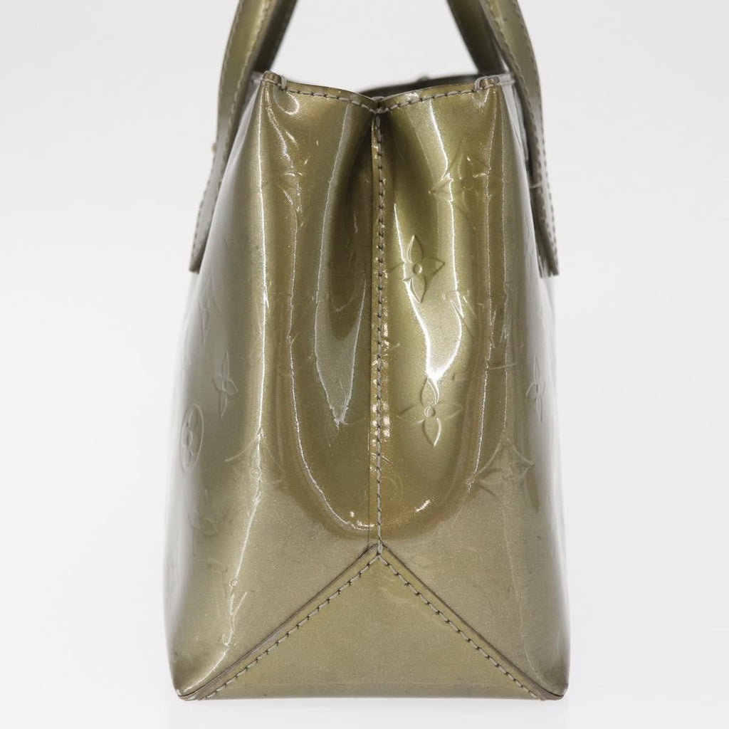 Louis Vuitton Wilshire Handbag Monogram Vernis Gray Patent_Leather Tote Bag