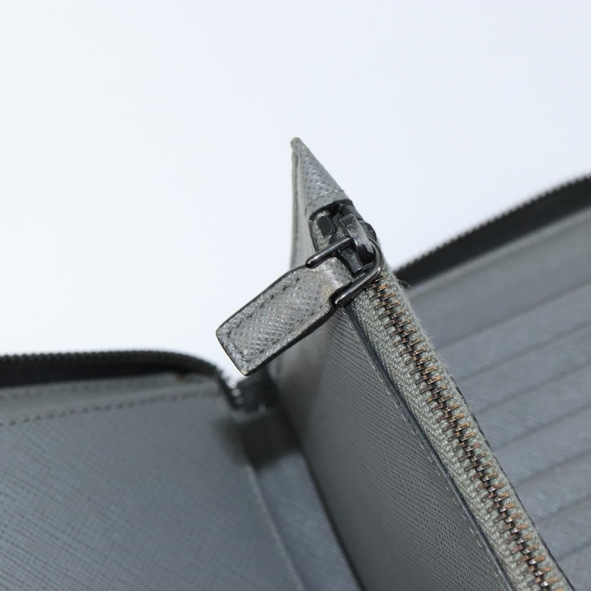 Prada Saffiano Wallet Leather Black Leather Wallets Accessory