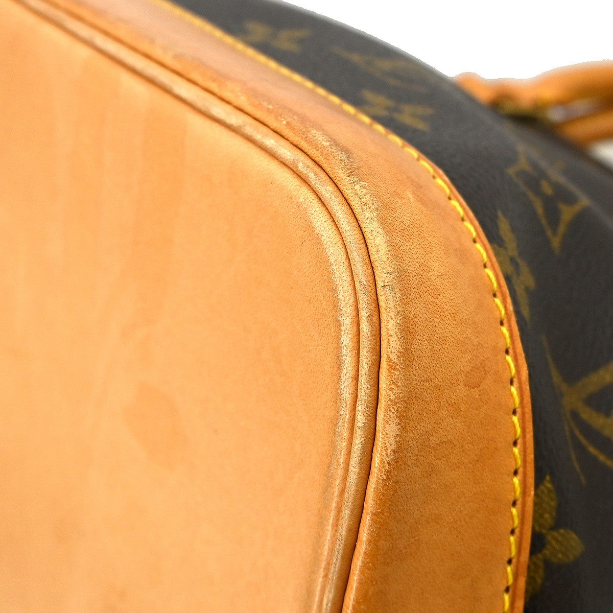 Louis Vuitton Alma Handbag Monogram Canvas Brown Canvas Handbag