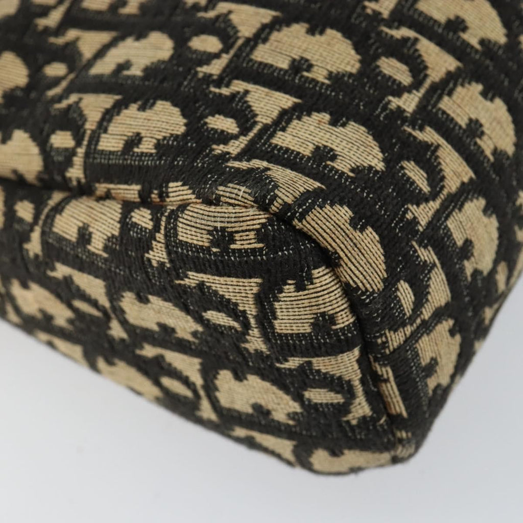 Christian Dior Vintage Cd Trotter Shoulder Bag Canvas Black Canvas Shoulder Bag Bag (Pre-Owned)