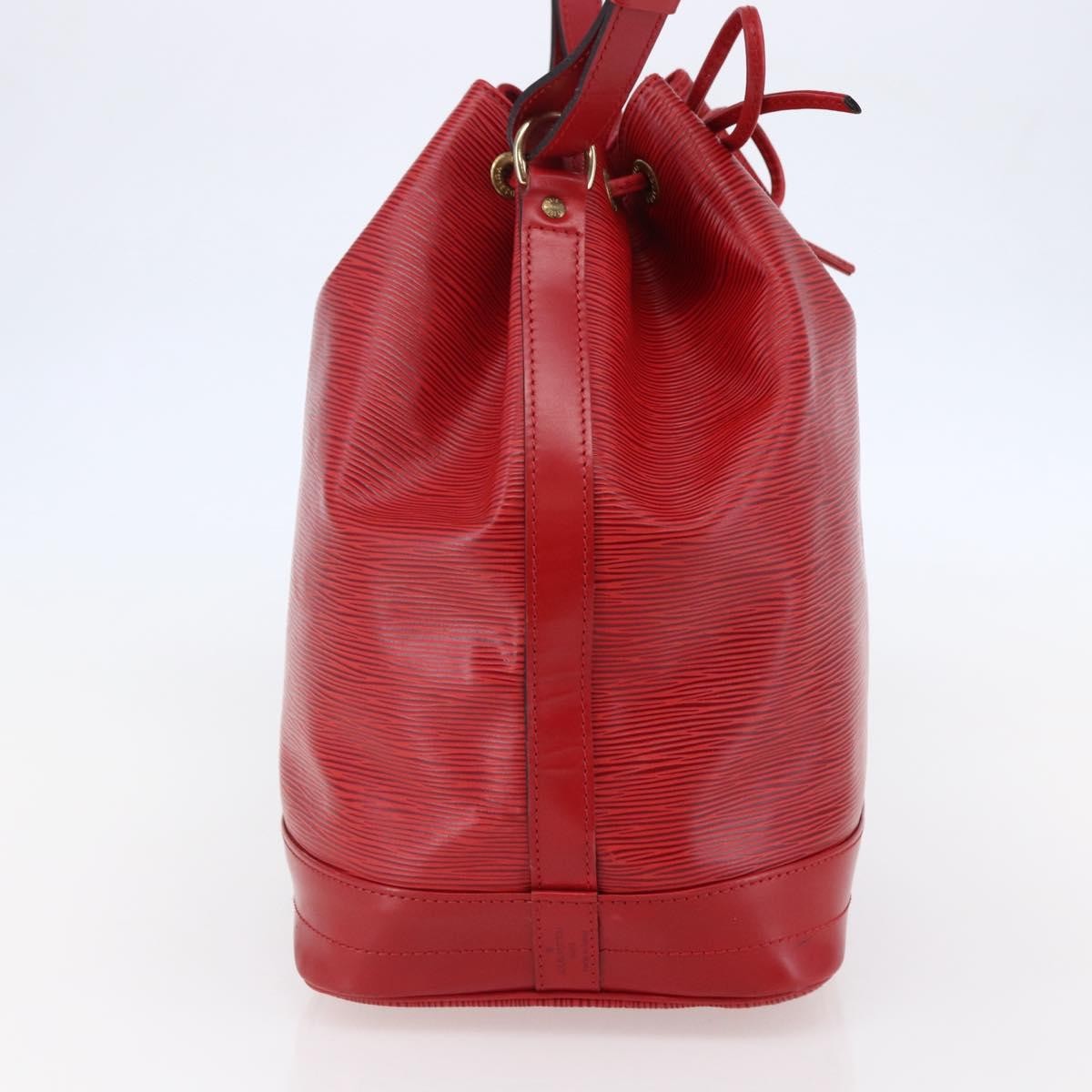 Louis Vuitton Noe Handbag Epi Leather Red Leather Bag
