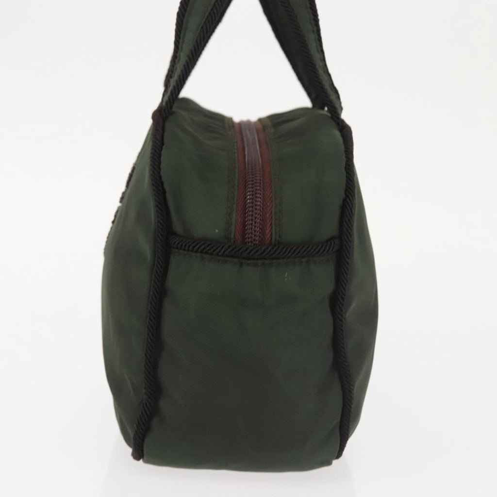 Prada Vintage Handbag Tessuto Khaki Nylon Handbag