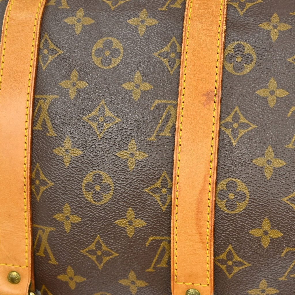 Louis Vuitton Keepall Bag Monogram Canvas Brown Canvas Travel Bag