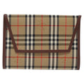 Burberry Nova Check Pochette Canvas Beige Canvas Clutche & Pouche Bag