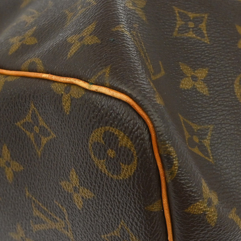 Louis Vuitton Keepall Bag Monogram Canvas Brown Canvas Travel Bag