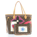 Louis Vuitton Neverfull Nm Tote Limited Edition Game On Monogram Canvas Brown Canvas Tote Bag