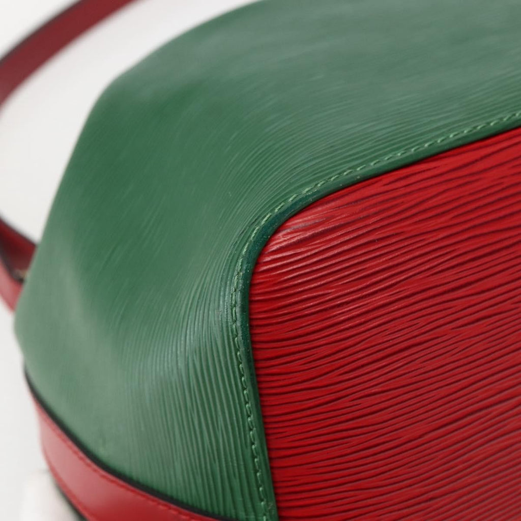 Louis Vuitton Bicolor Petit Noe Handbag Epi Leather Green Leather Shoulder Bag