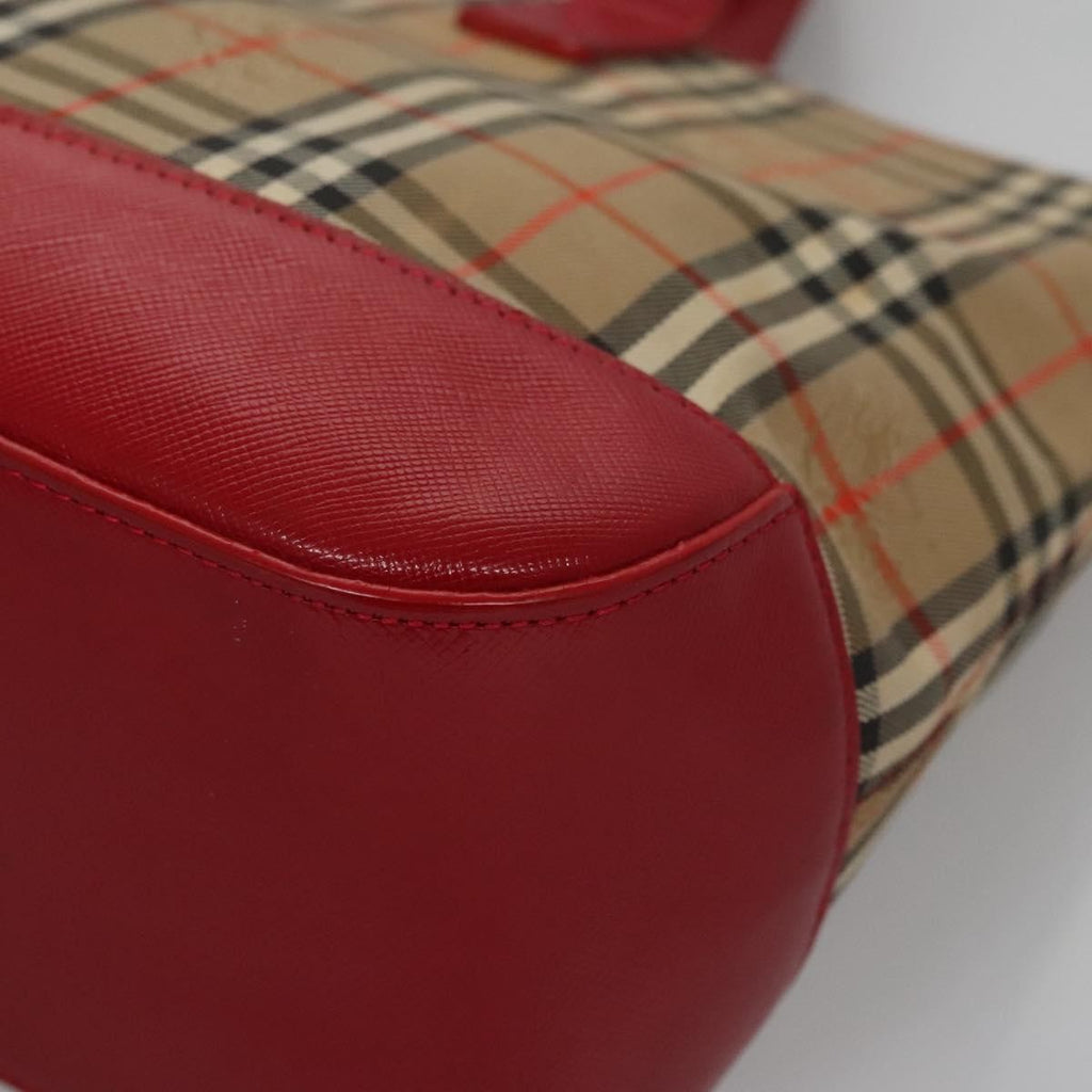 Burberry Nova Check Handbag Nova Check Canvas And Leather Beige Canvas Handbag