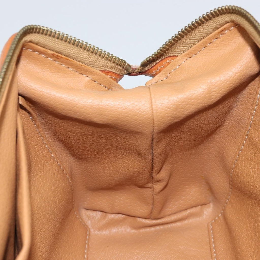 Celine Macadam Pochette Canvas And Leather Brown Canvas Clutche & Pouche Bag