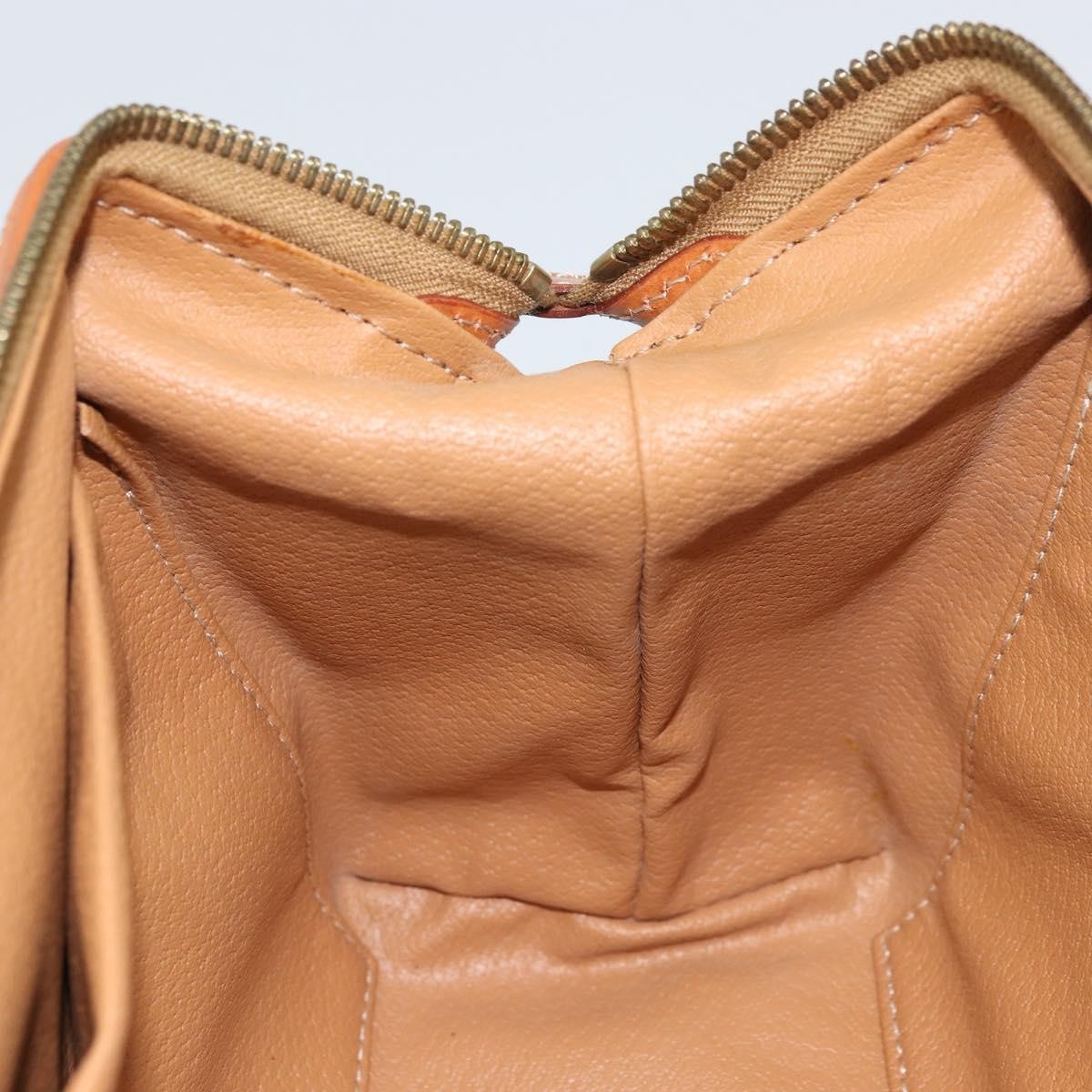 Celine Macadam Pochette Canvas And Leather Brown Canvas Clutche & Pouche Bag