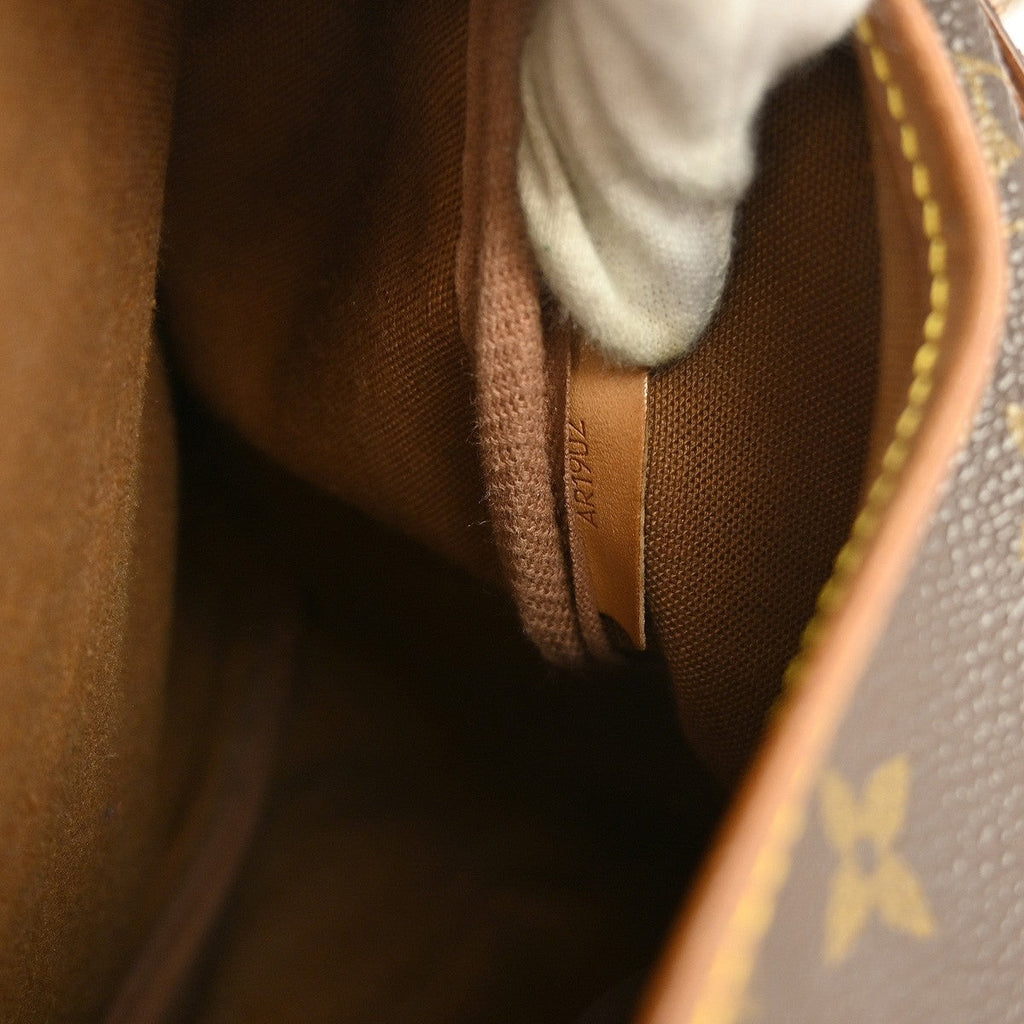 Louis Vuitton Saumur Handbag Monogram Canvas Brown Canvas Shoulder Bag