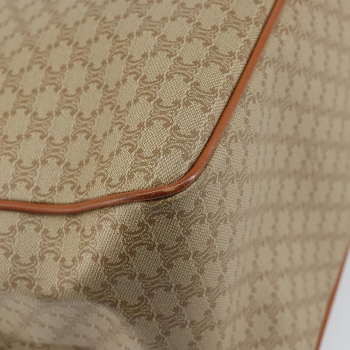 Celine Macadam Shoulder Bag Pvc Leather Beige Canvas Shoulder Bag Bag