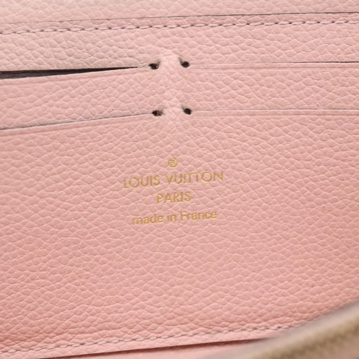 Louis Vuitton Clemence Wallet Monogram Empreinte Leather Pink Leather Wallets Accessory