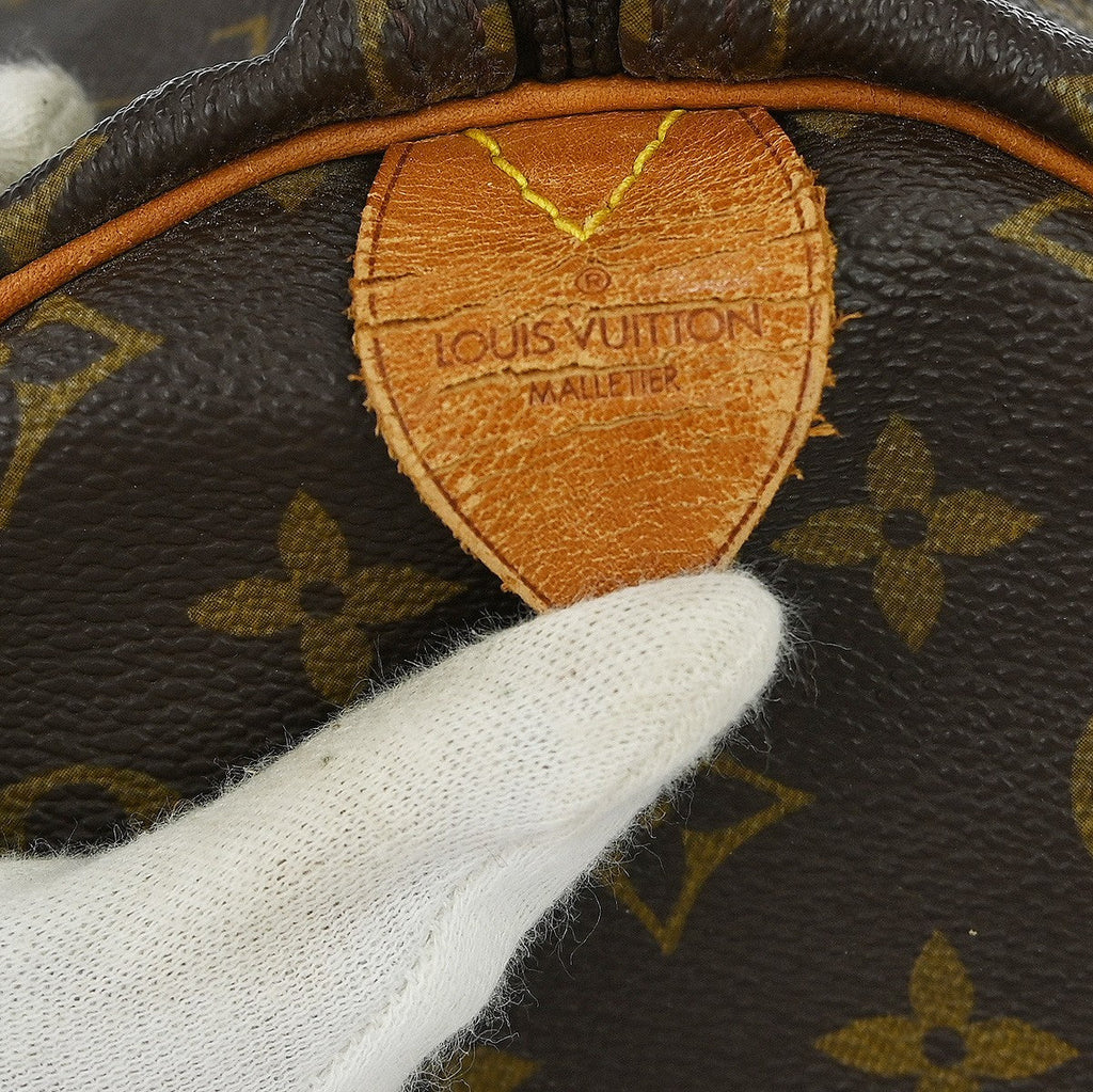 Louis Vuitton Keepall Bag Monogram Canvas Brown Canvas Travel Bag