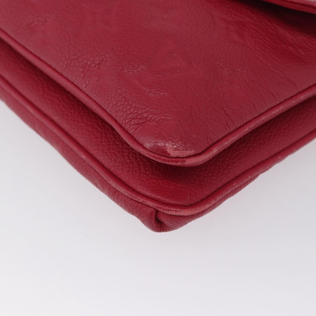 Louis Vuitton Twice Handbag Monogram Empreinte Leather Burgundy Leather Shoulder Bag