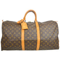 Louis Vuitton Keepall Bag Monogram Canvas Brown Canvas Travel Bag