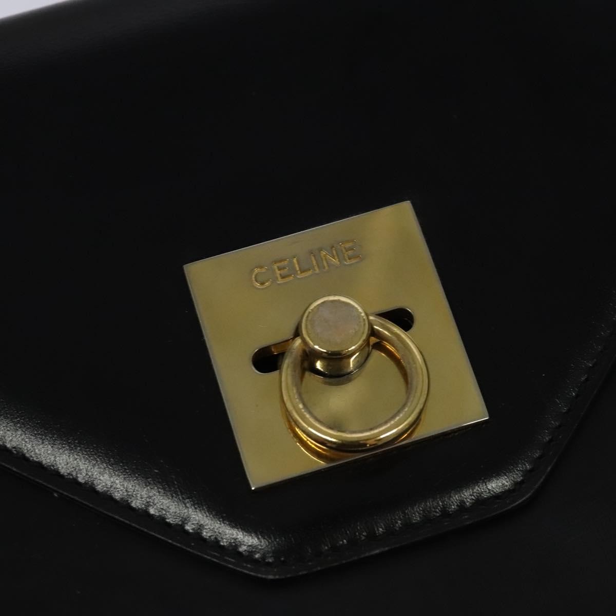 Celine Envelope Shoulder Bag Leather Black Leather Shoulder Bag Bag