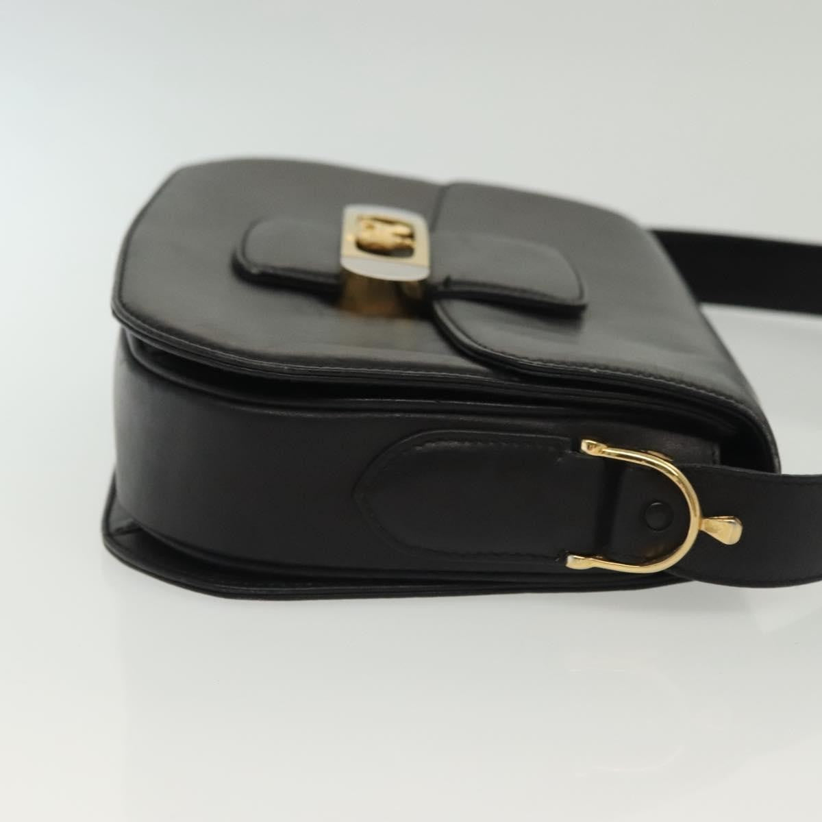 Celine Horse Carriage Shoulder Bag Leather Black Leather Bag