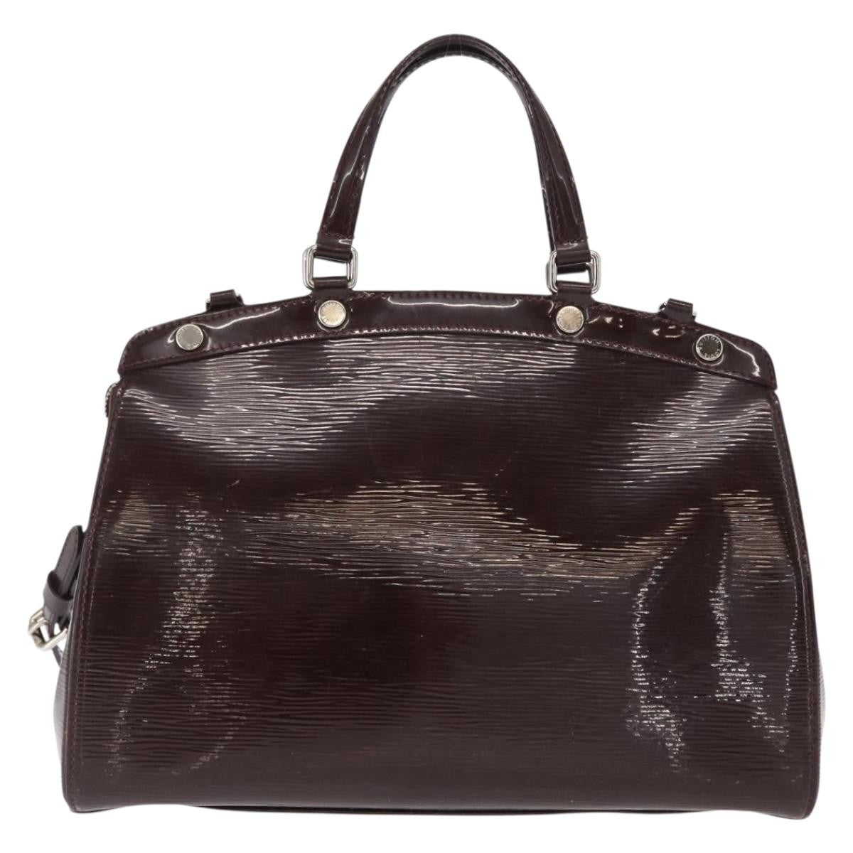 Louis Vuitton Brea Handbag Electric Epi Leather Purple Leather Handbag
