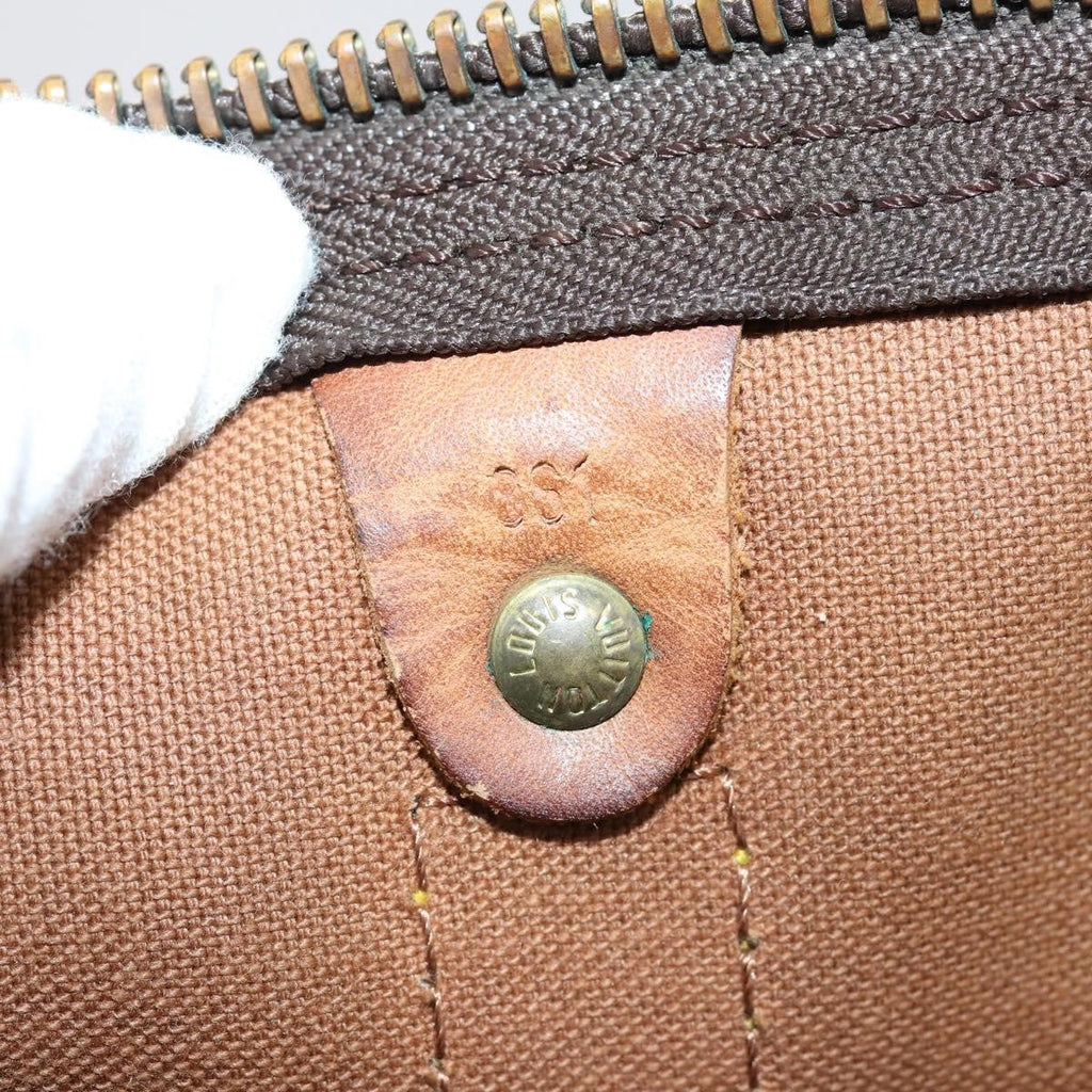 Louis Vuitton Keepall Bag Monogram Canvas Brown Canvas Travel Bag