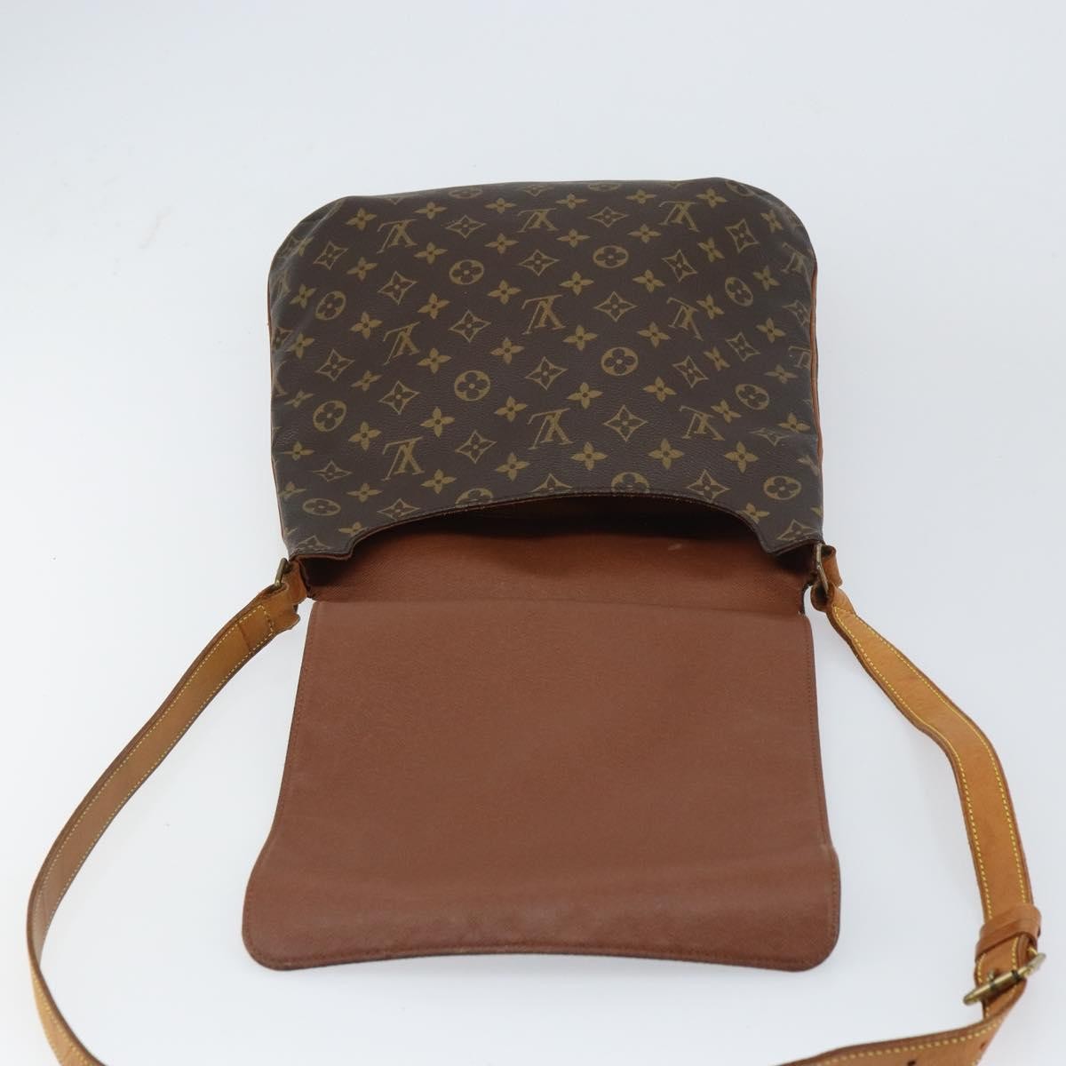 Louis Vuitton Musette Salsa Handbag Monogram Canvas Brown Canvas Shoulder Bag